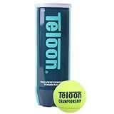 Teloon Championship Tennis Balls - Extra Duty - Regular Duty Felt Pressurized Tennis Balls (1 Can, 3 Balls)