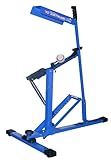Louisville Slugger Blue Flame Pitching Machine – Manual, Lightweight, Adjustable Speed (18–45 MPH), Throws Baseballs & Softballs