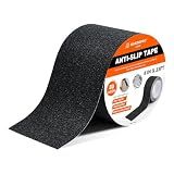 SIKEDEPRO 4" x 33Ft Heavy Duty Anti-Slip Tape,Skateboard Grip Tape, Non-Skid Safety Traction Tape for Staircases Outdoor/Indoor, Waterproof High Traction Stairs Non Skid Treads