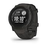Garmin Instinct 2, Rugged Outdoor Watch with GPS, Built for All Elements, Multi-GNSS Support, Tracback Routing and More, Graphite - 010-02626-10