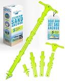 SandShark New Sport Boat Anchor and Jet Ski Anchor. 4ft Shallow Water Anchor Pole for Boat and PWC. Sand Anchor Kit for Boat and Kayak Anchor System. Easy Storage, High-Strength ABS Plastic.