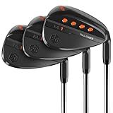 Full Choice Golf Wedge Set 52/56/60 Degree, 3 Piece Right Hand Gap Sand Lob Wedges for Men, CNC Milled Face Golf Clubs for Chipping, Bunker Shots, Spin and Control