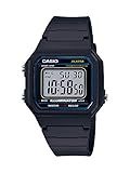 Casio W-217H Series | Digital Watch | Easy Reader Large Display | LED Backlight | 1/100-Second Stopwatch | Daily Alarm | 7-Year Battery | 50M Water Resistant
