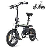 isinwheel U1 Electric Bike for Adults 500W Motor, 20 mph Folding Ebike
