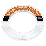 Clear Fishing Line Wire, Monofilament Fishing Line Wire, Nylon Clear Invisible String for Fishing and Hanging Balloons Garland Crafts Decorations WUINOID