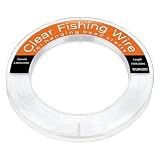 Fishing Line Wire, Clear Monofilament Fishing Line Wire, Nylon Clear Invisible String for Fishing and Hanging Balloons Garland Crafts Decorations WUINOID