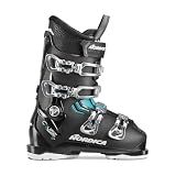 NORDICA Women's The Cruise S W Ski Boots - Adult Winter Sports Downhill Alpine Ski Boots for Beginner and Intermediate Skiers, Black/Light Blue/White, 25.5