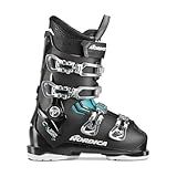 NORDICA Women's The Cruise S W Ski Boots - Adult Winter Sports Downhill Alpine Ski Boots for Beginner and Intermediate Skiers, Black/Light Blue/White, 24.5