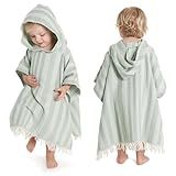 ZICOTO Stylish Hooded Beach Towel for Kids - Extra Soft and Fast Drying Poncho for Toddlers 1-3 Years is Made of Premium Cotton - Perfect Baby Cover Up for Beach Days or Pool and Bath Time Adventures