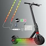 2 Strip 50CM Electric LED Bicycle Scooter Lights Night Cycling Colorful Lamp Waterproof Safety Skateboard Scooter Lights