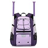 KAVIGOR Youth Baseball Bag, Softball Bag for Girls & Boys, Kids Tball Backpack with Shoes Compartment