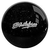 KR Strikeforce Polyester Undrilled Bowling Ball Black Sparkle 12lb