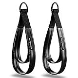 Vinyl Covered Double Loop Straps for Pilates Equipment - D-Ring Padded Fitness Straps for Studio & Home Gym Workouts