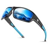 suoso Polarized Sports Sunglasses for Men & Women Wrap Design UV Protection