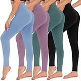 CAMPSNAIL Women High Waisted Leggings - Soft Tummy Control Slimming Yoga Pants for Workout Athletic Running Reg & Plus Size