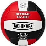 Tachikara SV18S Composite Leather Volleyball, Red/White/Black
