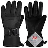 Pnosnesy Ski Gloves, Warmest Waterproof and Breathable Snow Gloves for Cold Weather, Fits Both Men & Women,for Parent Child Outdoor