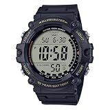 Casio Men's AE-1500WH-1AV Digital Sports Watch, Extra Large Display, 100M Water Resistant, 10 Year Battery, LED Backlight, Dual Time, Stopwatch, Alarm, Countdown Timer, Black Resin Band