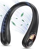 KIDEE Neck Fan, Portable Bladeless Neck Fans, Upgrade 360° Airflow, Super Quiet, 3 Speeds, 4000mAh Personal Wearable Neck Fan, Upgraded Cooling Air Volume USB Rechargeable Hands Free Fan