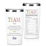 CFGBFDGH Team Gifts for Employee Tumbler, 20oz Stainless Steel Insulated Coffee Tumbler with Lid, Employee Appreciation Gifts Tumblers, Thank You Gift for Coworkers Teacher Nurse Employees