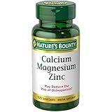 Nature's Bounty Calcium Magnesium & Zinc Caplets, Immune & Bone Health, Daily Supplement, 1000mg Calcium, 400mg Magnesium, 600 IU Vitamin D, Gluten Free, 100 Caplets