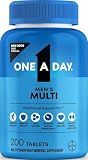 One A Day Multivitamin for Men - Daily Mens Multivitamins with Vitamin D, Zinc, Folic Acid, and B Vitamins, Physical Energy Support, 200 Count