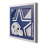 YouTheFan NFL Dallas Cowboys 3D Logo Series Wall Art - 12x12