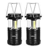 ILEEDear LED Camping Lantern, Battery Operated, 2 Pack