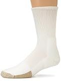 Thorlos Mens Tx Max Cushion Crew Tennis Socks, White (1 Pair), Large US