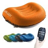 TREKOLOGY Ultralight Inflatable Camping Travel Pillow - ALUFT 2.0 Compressible, Compact, Comfortable, Ergonomic Inflating Pillows for Neck & Lumbar Support While Camp, Hiking, Backpacking
