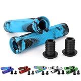 Kutrick Scooter Grips - Mixed Color Bike Bicycle MTB Scooter Handlebar Grips | 145mm Soft Handle Grips for Pro Stunt Kick Scooter, BMX Bikes,Mountain Bike