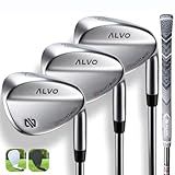 ALVO GOLF Premium Golf Wedges 52/56/60 Sets or Individual Wedges - 52 degree Gap Wedge, 56 degree Sand Wedge, 60 degree lob Wedge Golf Club - Pitching Wedge for Men Right Hand - Wedges Golf - Max spin
