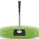 BFWIHM Batting Tee, Baseball Tee (25-37 Inch Height Adjustment), Baseball Tees for Hitting, Softball Tee (Black, 37 inch)