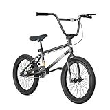 67i Freestyle BMX Bike 18/20-Inch Kids & Teens Bicycle - Rear U Brake & Tire System, Easy Assembly with Video Guide, BMX for Tricks, 8-14 Years Gift (18'' (with Rear Brake), Black)