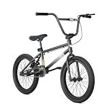67i Freestyle BMX Bike 18/20-Inch Kids & Teens Bicycle - Rear U Brake & Tire System, Easy Assembly with Video Guide, BMX for Tricks, 8-14 Years Gift (18'' (with Rear Brake), Black)