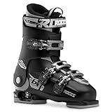 ROCES Idea Up Adjustable Ski Boots Black-Silver Size 22.5-25.5