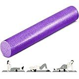 Yes4All High Density Foam Roller for Back, Variety of Sizes & Colors for Yoga, Pilates - Purple - 36 inch
