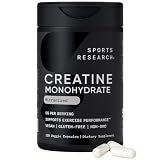 Sports Research® Creatine Monohydrate Capsules 5g, 120 Count