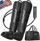 RENUPRO Professional Leg Compression Massager for Circulation Improvement and Faster Recovery - Air Compression Boots, Leg Massager Device for Athletes USA Owned