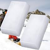 2 Pcs Snowboard and Ski Wax - 0.66 LB Universal Snow Block Wax for Winter