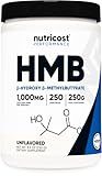 Nutricost HMB Powder (Beta-Hydroxy Beta-Methylbutyrate) 250 Grams - Gluten Free & Non-GMO