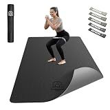 HAPBEAR Large Yoga Mat - 72"x36"x1/4"(6mm)，Extra Wide Non-Slip Exercise Mat