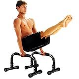 Teclor Push Up Bar,9.5in High Parallettes Bars Great for L-sit, Sturdy Steel Structure Black Push Up Bars for Men & Women, Full Planche & Dips, Heavy-duty No Wobbling Calisthenics Equipment MAX Capacity 660LBS,Floor Workouts Calisthenics Equipment