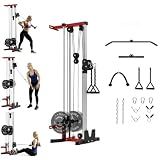 Garvee Wall Mount Cable Machine, Dual Pulley System with 19 Positions