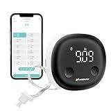 Fitdays Smart Body Tape Measure with Bluetooth Fitdays APP for Body Fat & Muscle Measurement, LED Display,Type-C,Unlimited Users (Black)