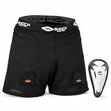 Shock Doctor Men’s Loose Hockey Short Supporter with BioFlex Cup Included. for Adult Men Multi