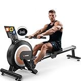 WENOKER Rowing Machine, Magnetic Rowing Machine for Home, Upgraded 32-Levels Quiet Resistance with Smart Electronic Knob, 350 LBS Weight Capacity, Compact Rower Machine Easy Assembly, App Supported