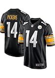 George Pickens Pittsburgh Steelers NFL Nike Kids Youth 8-20 Black Home On-Field Game Day Jersey (US, Numeric, 10, 12, Regular, George Pickens Pittsburgh Steelers Black)