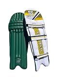 SS Cricket Match Premium Batting Leg Guards - Men's Size , (Green Color)