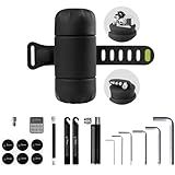BONE Bike Portable Tool Kit, 14-in-1 Bicycle Repair Capsule, Scratch-Free & Waterproof Silicone Bag for Emergency Maintenance, Cycling accessory with Tire Pump & Wrench for Camping & Travel